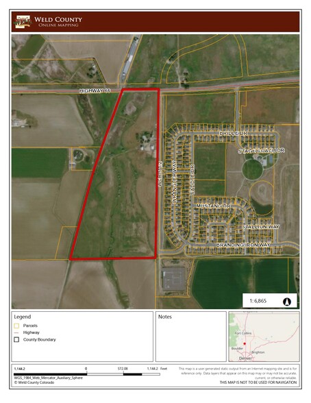 TBD County Road 5 1/2, Mead, CO à vendre - Plan cadastral - Image 1 de 2