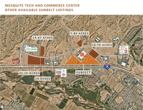 Pioneer Boulevard, Mesquite, NV - aerial  map view