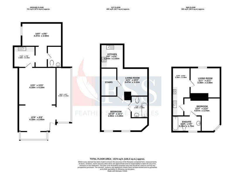 2 Knaresborough Rd, Harrogate for sale - Floor Plan - Image 2 of 3