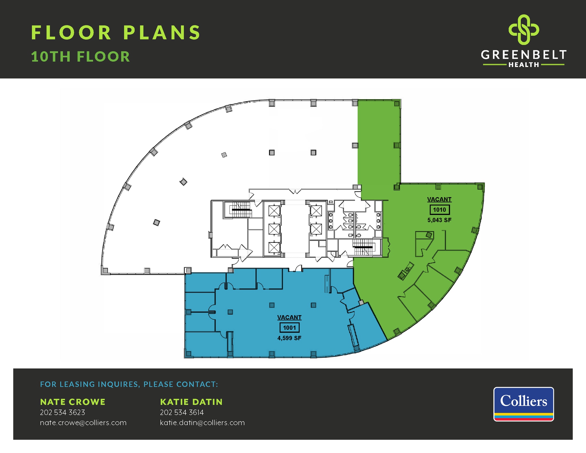 7501 Greenway Center Dr, Greenbelt, MD à louer Plan d’étage- Image 1 de 1