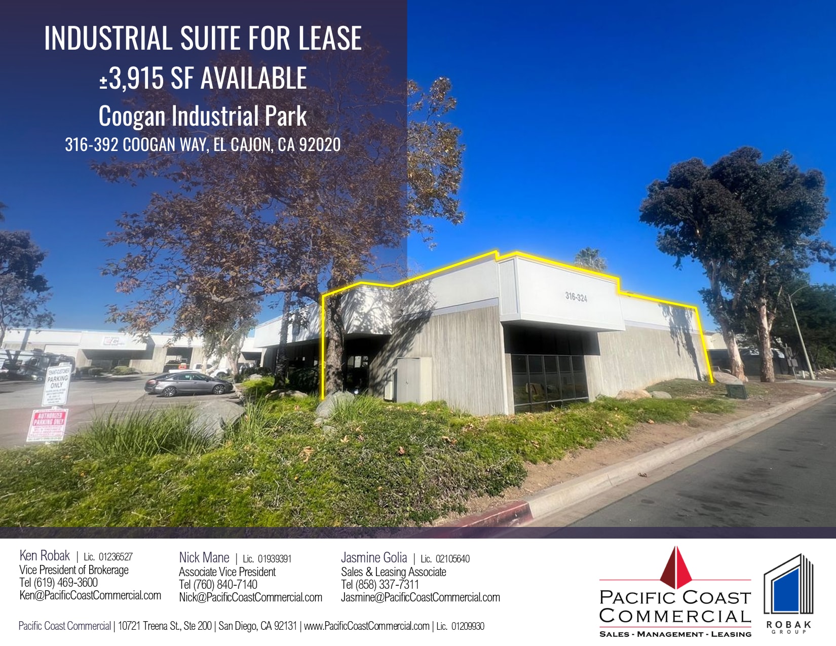 316-392 Coogan Way, El Cajon, CA for lease Building Photo- Image 1 of 9