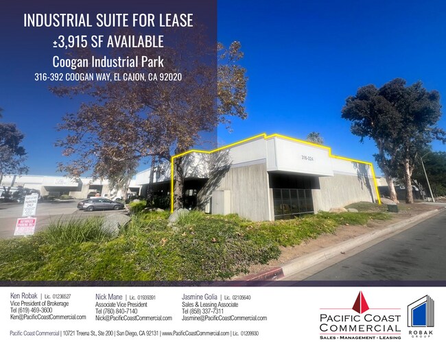Plus de détails pour 316-392 Coogan Way, El Cajon, CA - Industriel à louer