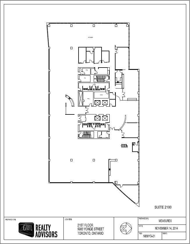 5000 Yonge St, Toronto, ON for lease Floor Plan- Image 1 of 1