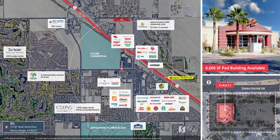 72797 Dinah Shore Dr, Rancho Mirage, CA à louer - Aérien - Image 2 de 2