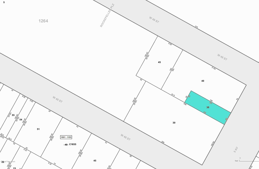 604 Fifth Ave, New York, NY à vendre - Plan cadastral - Image 1 de 1