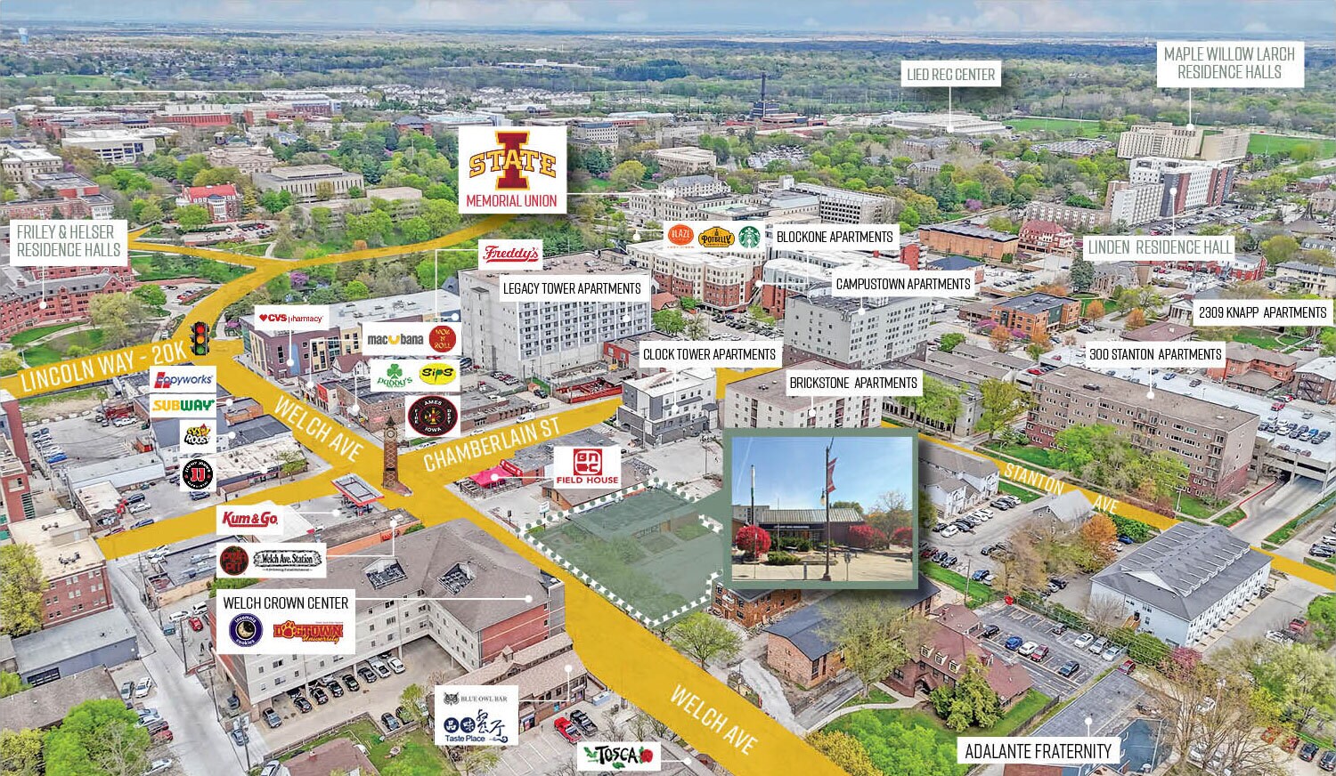 218 Welch Ave, Ames, IA à vendre Photo du bâtiment- Image 1 de 5