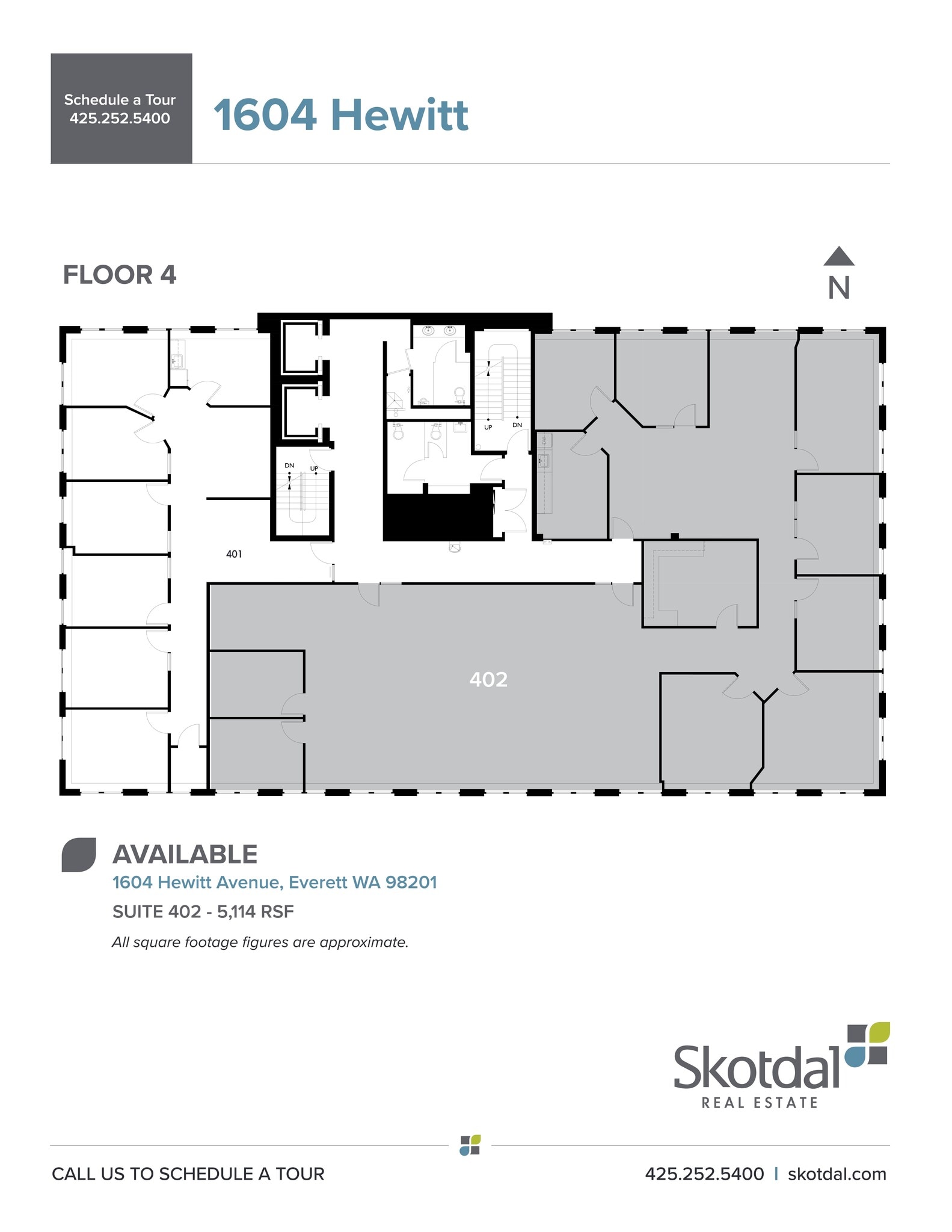 1602-1604 Hewitt Ave, Everett, WA à louer Plan de site- Image 1 de 1