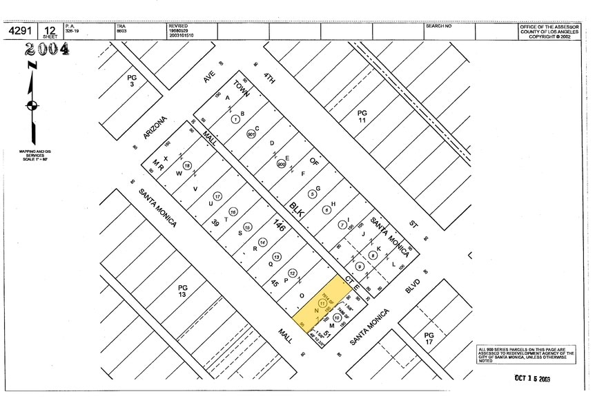1351-1353 3rd Street Promenade, Santa Monica, CA for lease - Plat Map - Image 2 of 25
