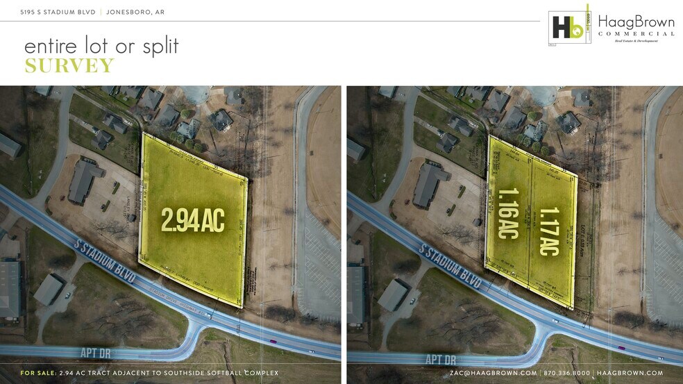 5195 Stadium Blvd, Jonesboro, AR à vendre - Aérien - Image 2 de 6
