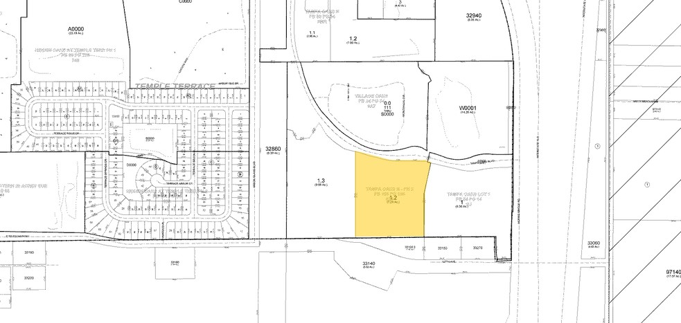 12906 Tampa Oaks Blvd, Temple Terrace, FL à vendre - Plan cadastral - Image 1 de 1