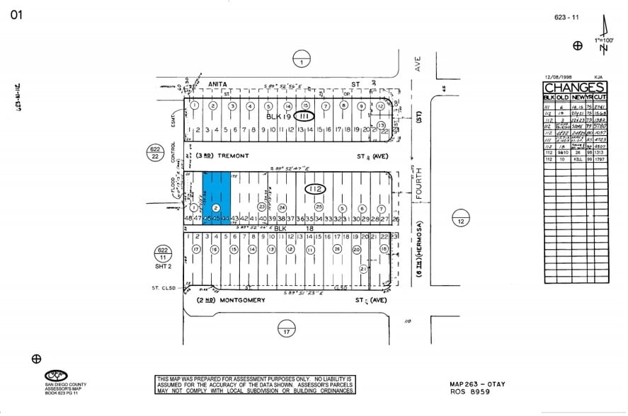 441 Tremont St, Chula Vista, CA à vendre - Plan cadastral - Image 2 de 17