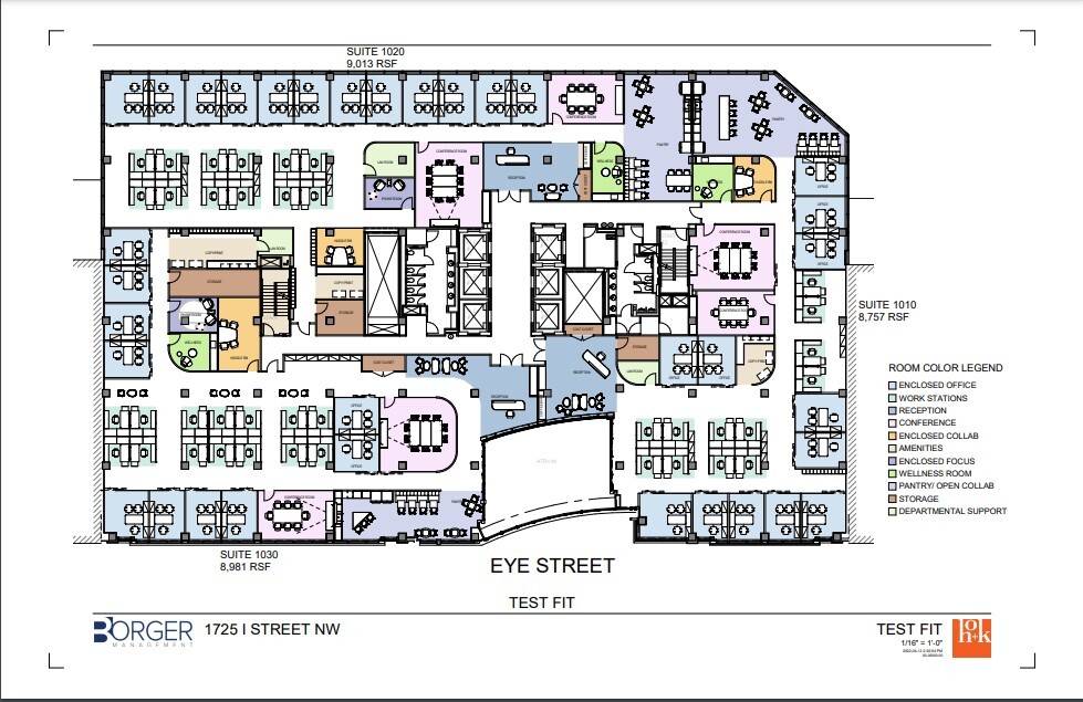 1725 I St NW, Washington, DC à louer Plan d  tage- Image 1 de 1