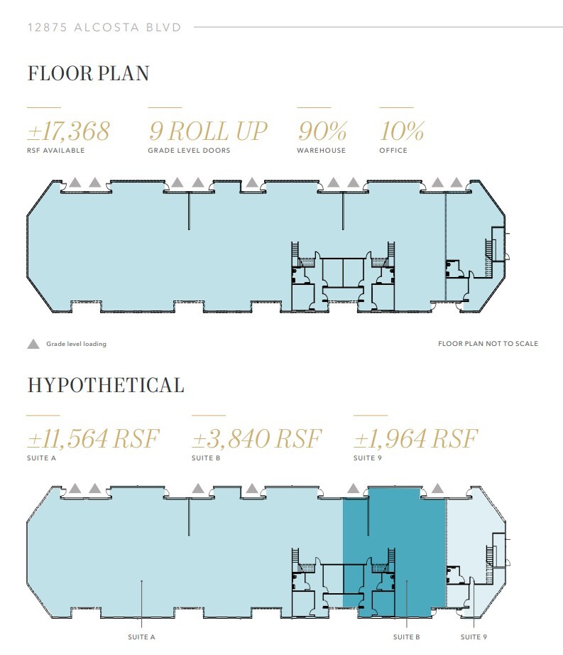 12875 Alcosta Blvd, San Ramon, CA à louer Plan d’étage- Image 1 de 1