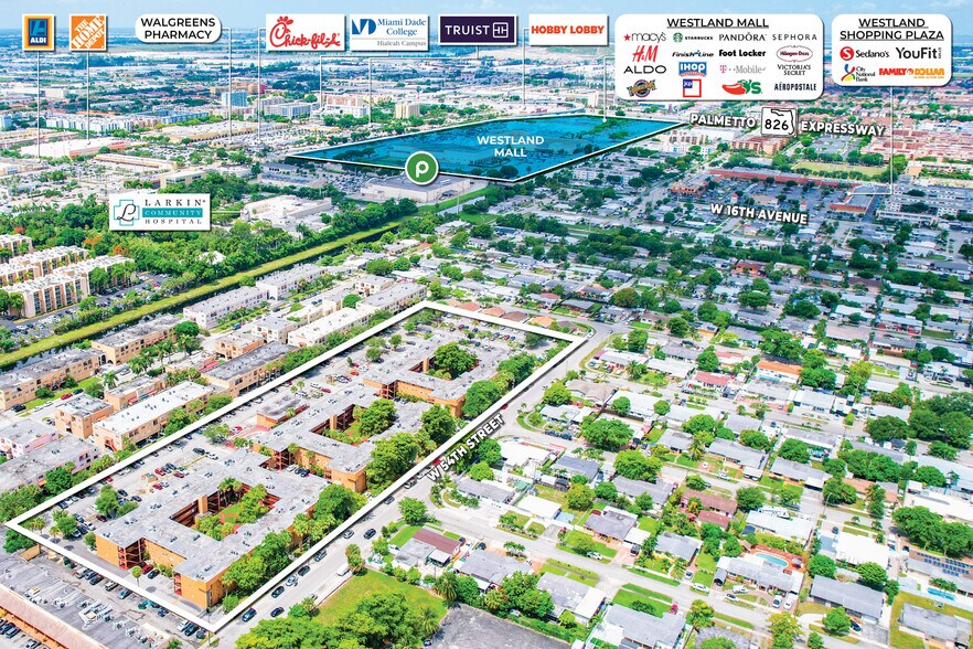 1230-1330 W 54th St, Hialeah, FL à vendre - Aérien - Image 3 de 11