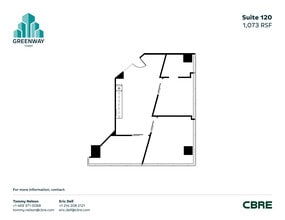 1231 Greenway Dr, Irving, TX à louer Plan d’étage- Image 1 de 1