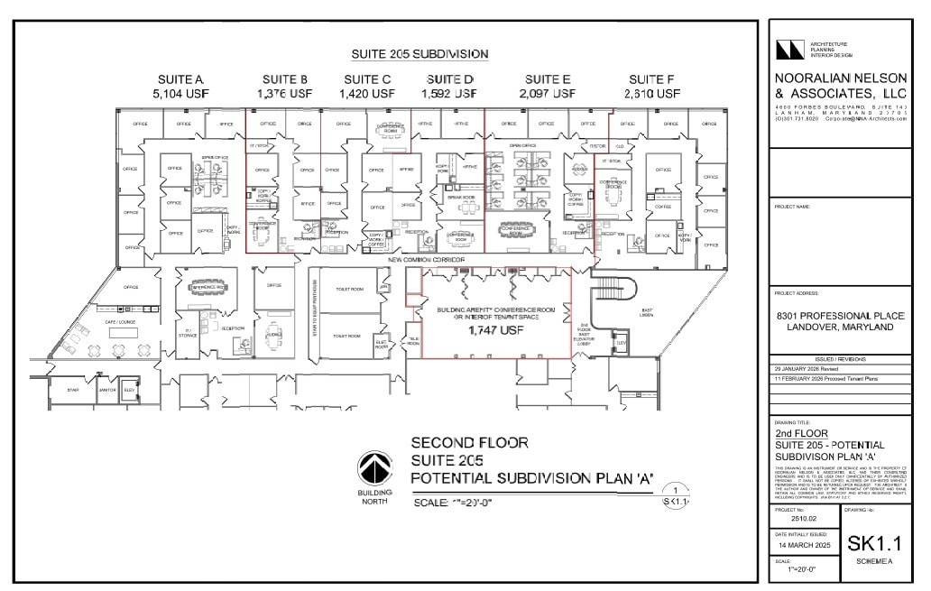 8301 Professional Pl, Landover, MD à louer Plan d’étage- Image 1 de 2