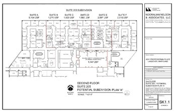 8301 Professional Pl, Landover, MD à louer Plan d’étage- Image 1 de 2