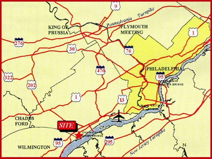 1501 Blueball Ave, Marcus Hook, PA à vendre - Plan de site - Image 2 de 3