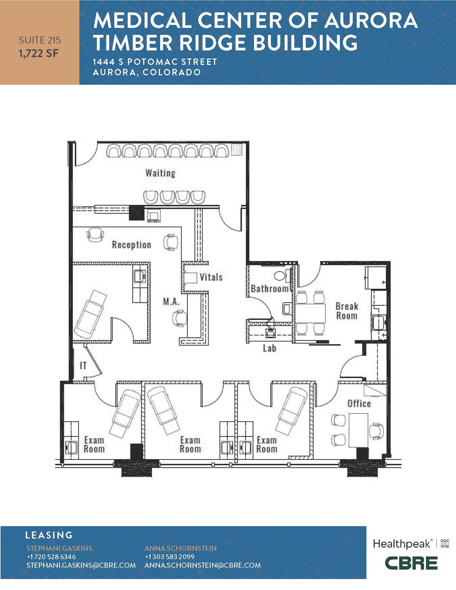 1411 S Potomac St, Aurora, CO for lease Floor Plan- Image 1 of 1