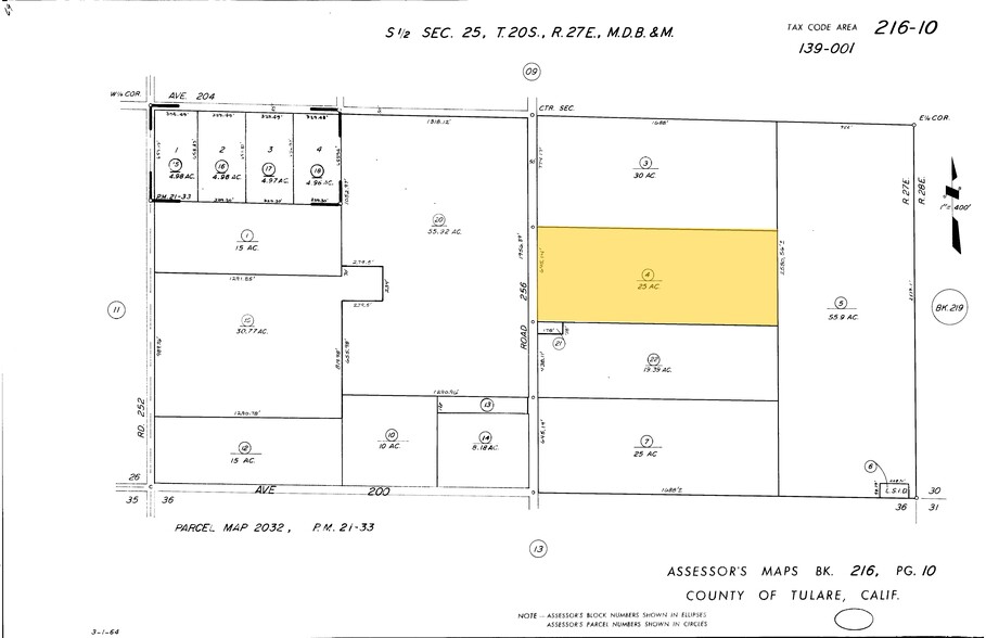 20220 Road 256, Strathmore, CA à vendre - Plan cadastral - Image 1 de 1