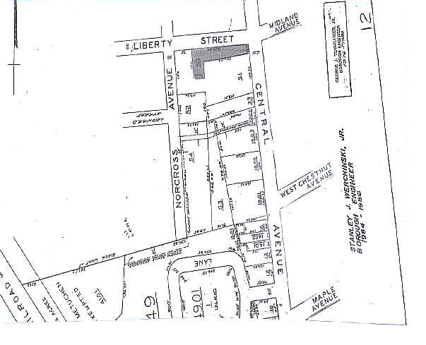 289 Central Ave, Metuchen, NJ à louer - Plan cadastral - Image 2 de 4