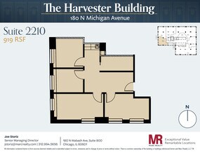 180 N Michigan Ave, Chicago, IL à louer Plan d’étage- Image 1 de 7