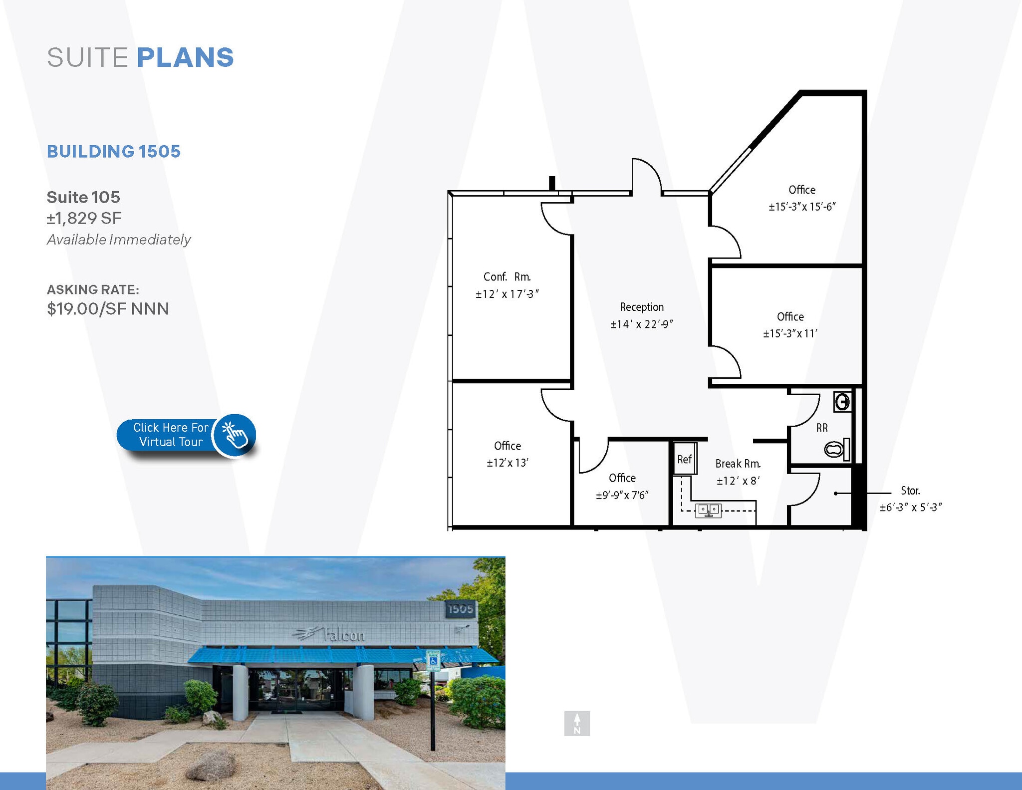 1575 W University Dr, Tempe, AZ for lease Floor Plan- Image 1 of 11