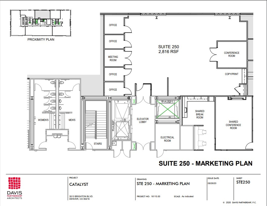 3513 Brighton Blvd, Denver, CO à louer Plan d’étage- Image 1 de 1