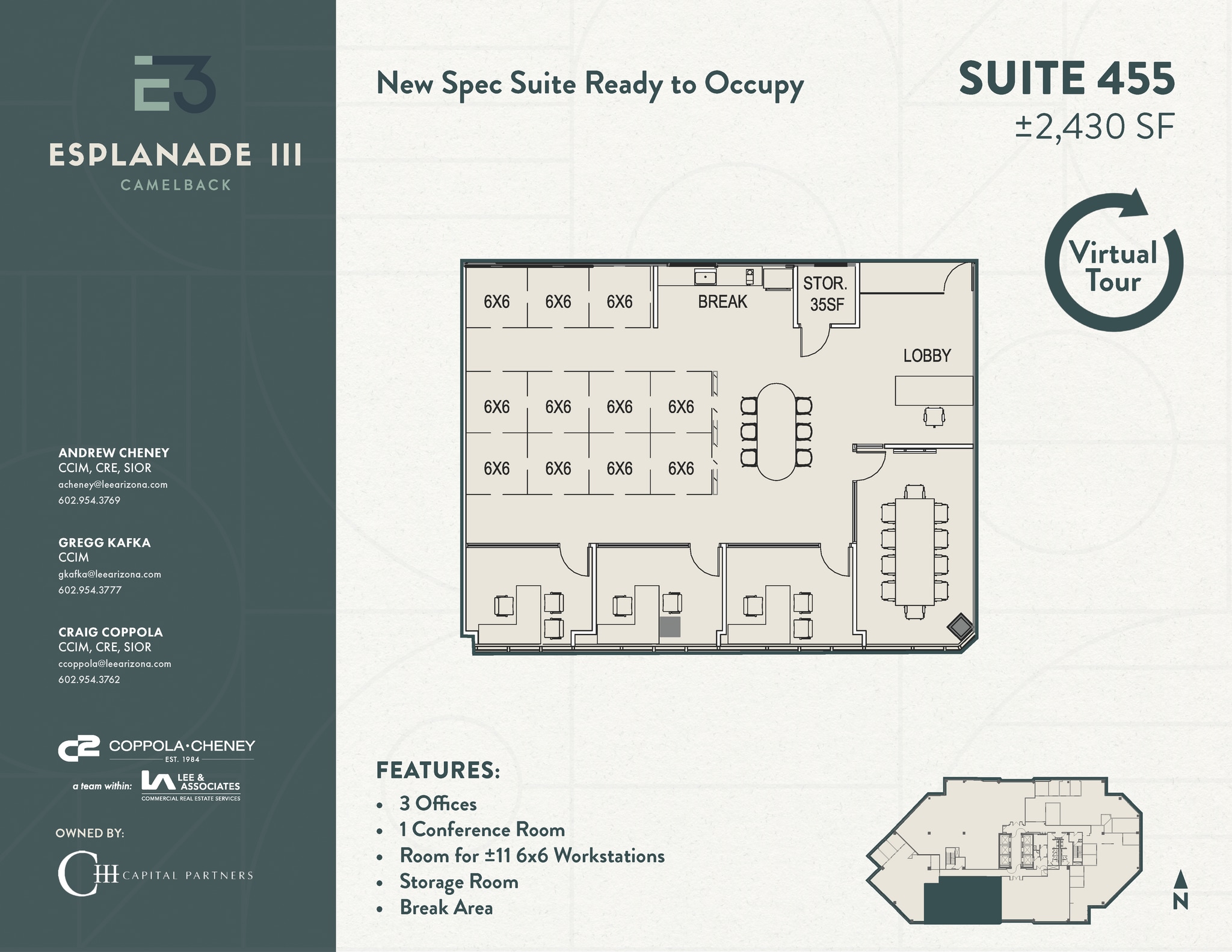 2415 E Camelback Rd, Phoenix, AZ for lease Floor Plan- Image 1 of 1