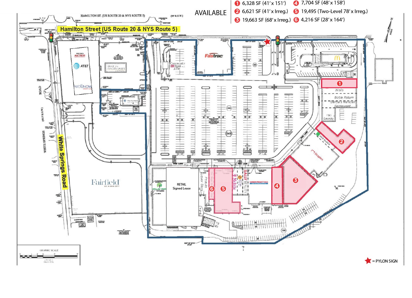 337-381 Hamilton St, Geneva, NY à louer Plan de site- Image 1 de 1