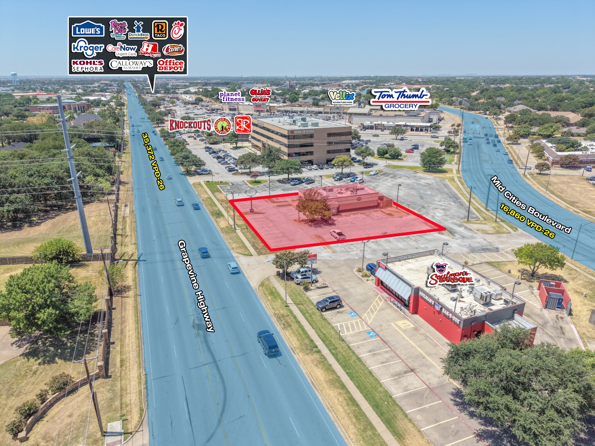 494 Grapevine Hwy, Hurst, TX à vendre Photo du bâtiment- Image 1 de 4