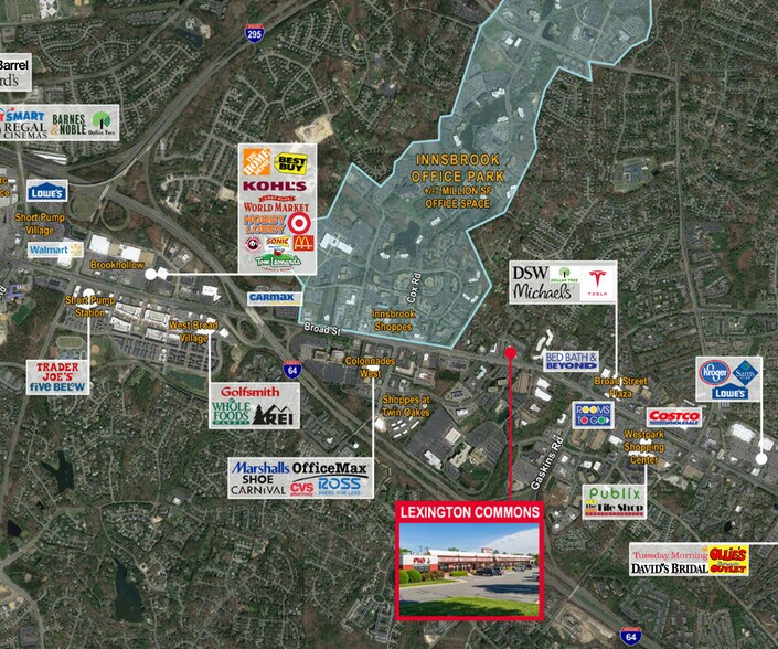 10150-10192 W Broad St, Glen Allen, VA à louer - Aérien - Image 3 de 5