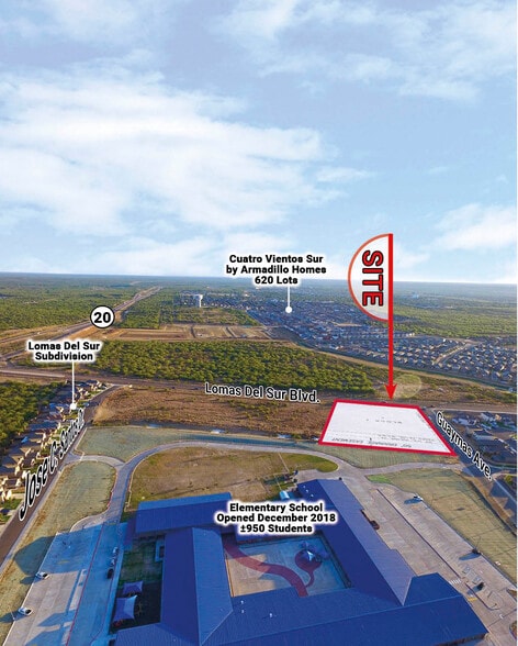 3602 Lomas Del Sur Blvd, Laredo, TX for sale - Aerial - Image 2 of 4