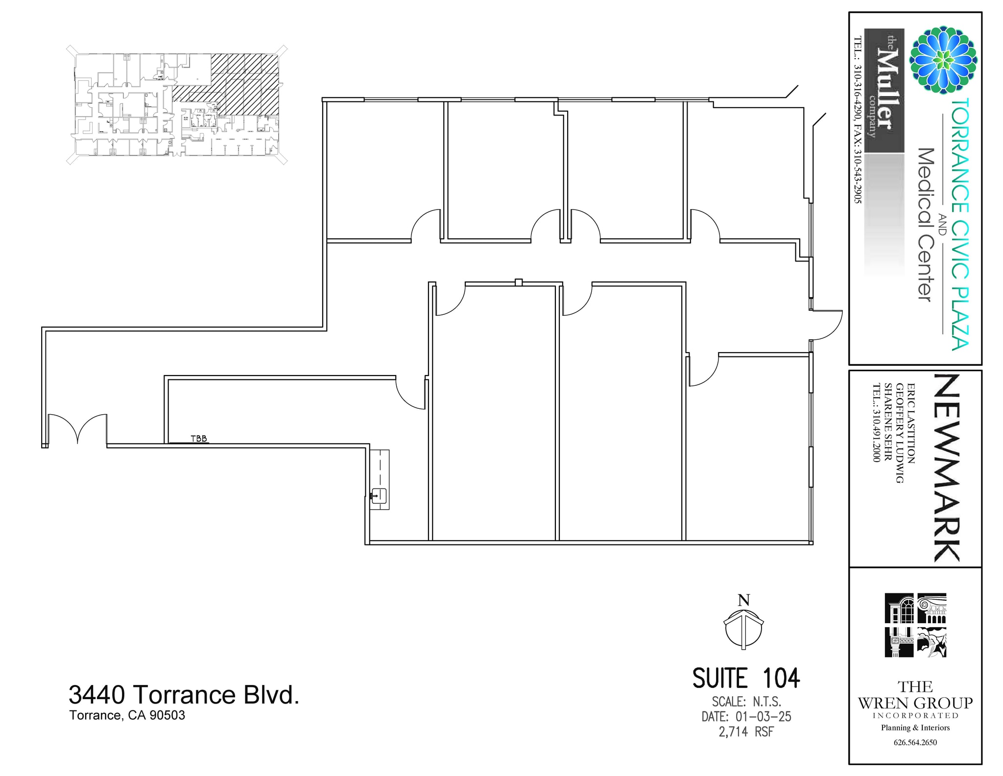 3400 Torrance Blvd, Torrance, CA à louer Plan d’étage- Image 1 de 1