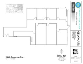 3400 Torrance Blvd, Torrance, CA à louer Plan d’étage- Image 1 de 1