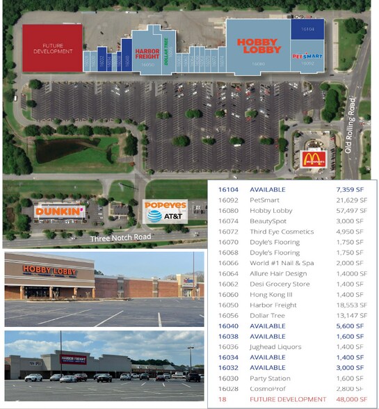 16014-16080 Three Notch Rd, California, MD à louer - Photo du bâtiment - Image 3 de 4