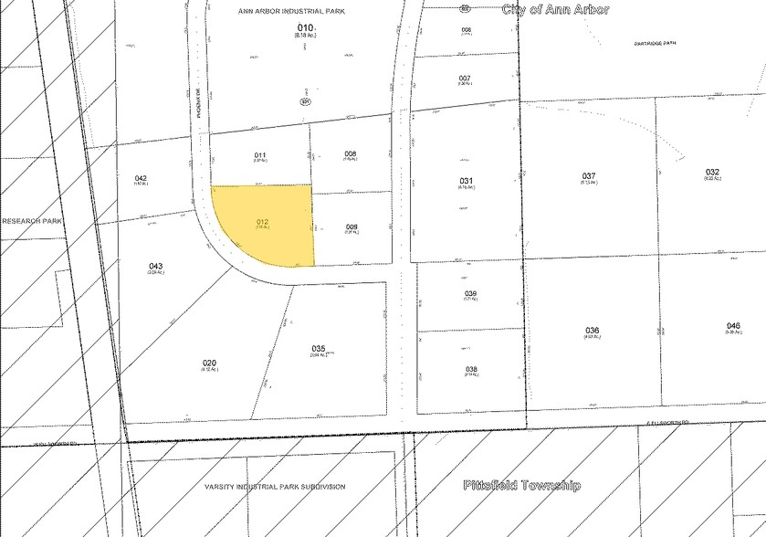 745-755 Phoenix Dr, Ann Arbor, MI à louer - Plan cadastral - Image 2 de 11