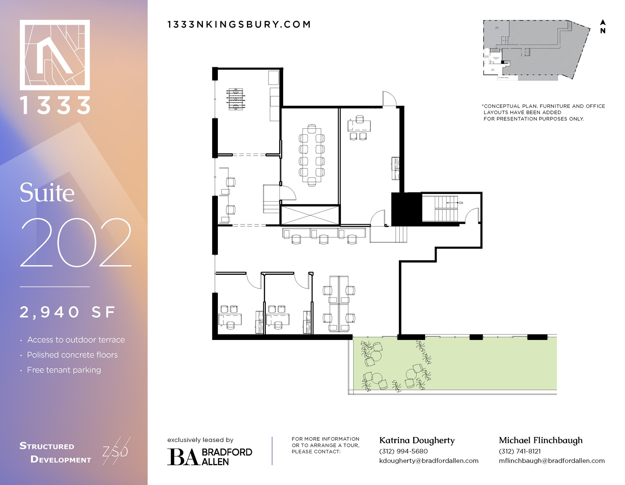 1333 N Kingsbury St, Chicago, IL for lease Floor Plan- Image 1 of 1
