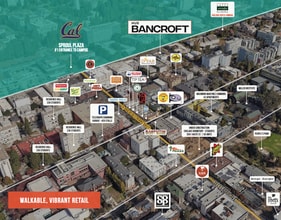 2590 Bancroft Way, Berkeley, CA - AERIAL  map view