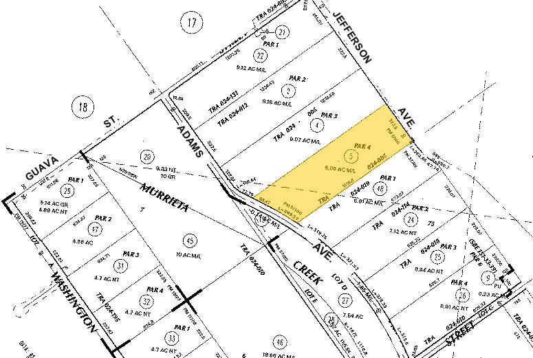 Jefferson Ave, Murrieta, CA à vendre - Plan cadastral - Image 2 de 2