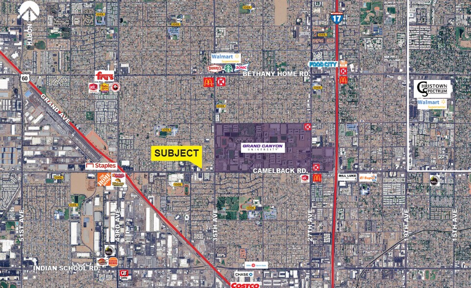 3602 W Camelback Rd, Phoenix, AZ à vendre - Photo principale - Image 1 de 8