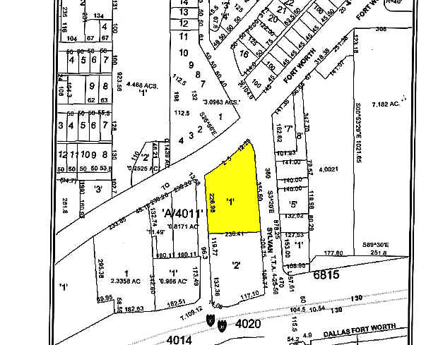 1881 Sylvan Ave, Dallas, TX à vendre - Plan cadastral - Image 3 de 11