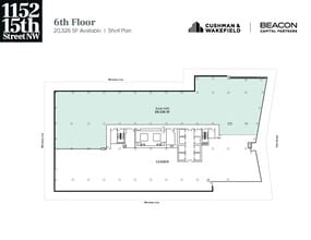 1152 15th St NW, Washington, DC for lease Floor Plan- Image 1 of 1