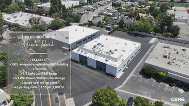 1180 O'Brien Dr, Menlo Park, CA for lease - Commercial Listing Video 