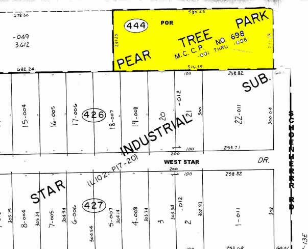 51863 Schoenherr Rd, Shelby Township, MI for lease - Plat Map - Image 3 of 5