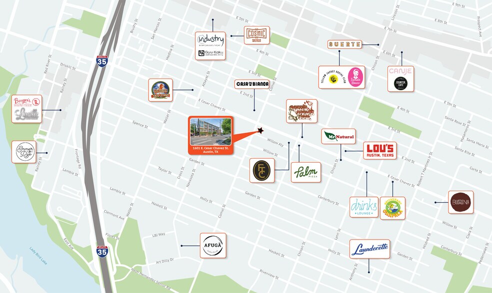 1601 E Cesar Chavez St, Austin, TX à vendre - Photo du bâtiment - Image 3 de 32