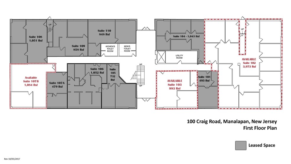 100 Craig Rd, Manalapan, NJ à vendre - Plan d’étage - Image 1 de 1