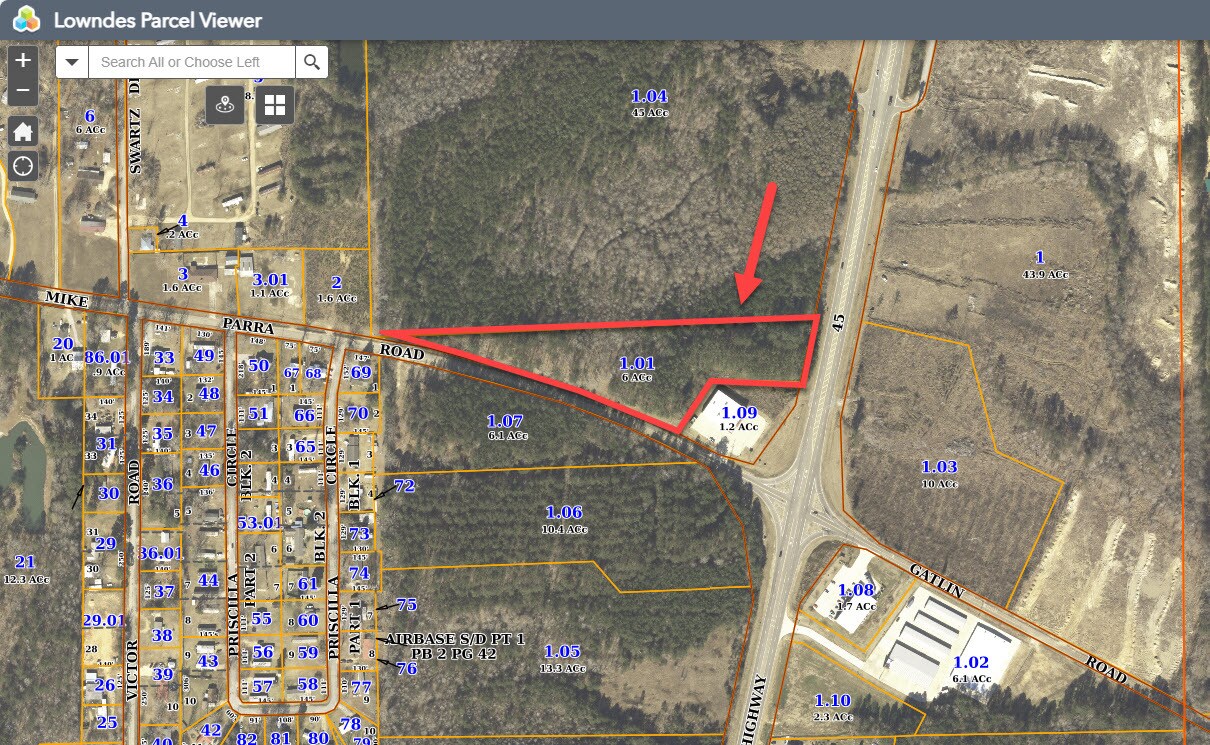 Hwy 45 N & Mike Parra rd, Columbus, MS for sale Building Photo- Image 1 of 11