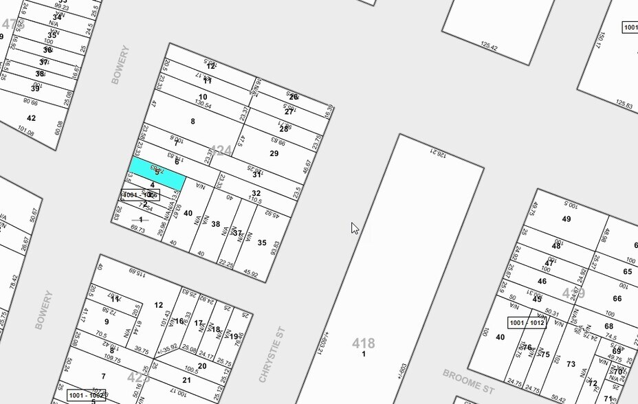 159 Bowery, New York, NY à louer - Plan cadastral - Image 2 de 9