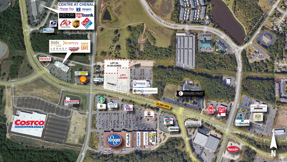 16100 Chenal Pky, Little Rock, AR à louer - Aérien - Image 1 de 3